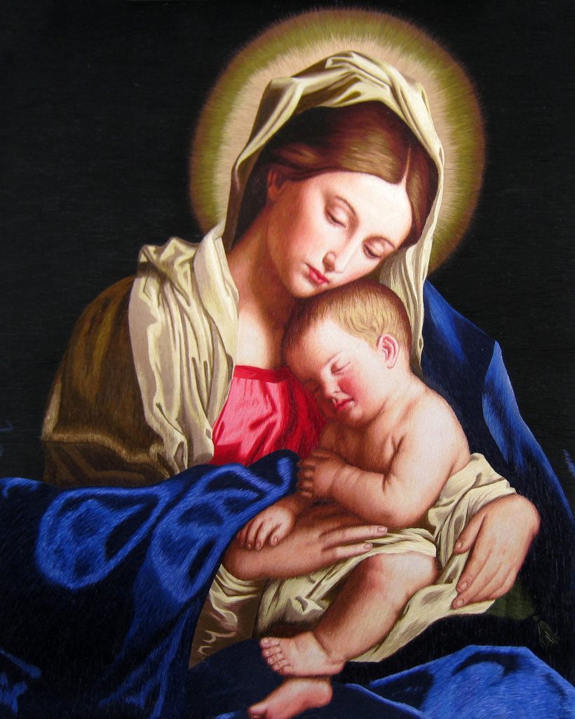 75101 Madonna And Child Sassoferrato Silkart 75101-madonna-and-child-sassoferrato-silkart