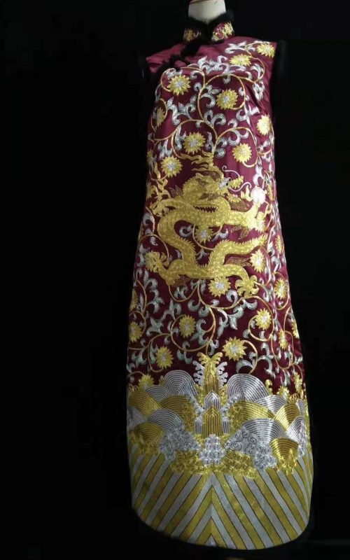 61103 Handmade embroidery Chinese Chi-pao( Cheongsam) purple 61103 Handmade embroidery Chinese Chi-pao( Cheongsam) purple